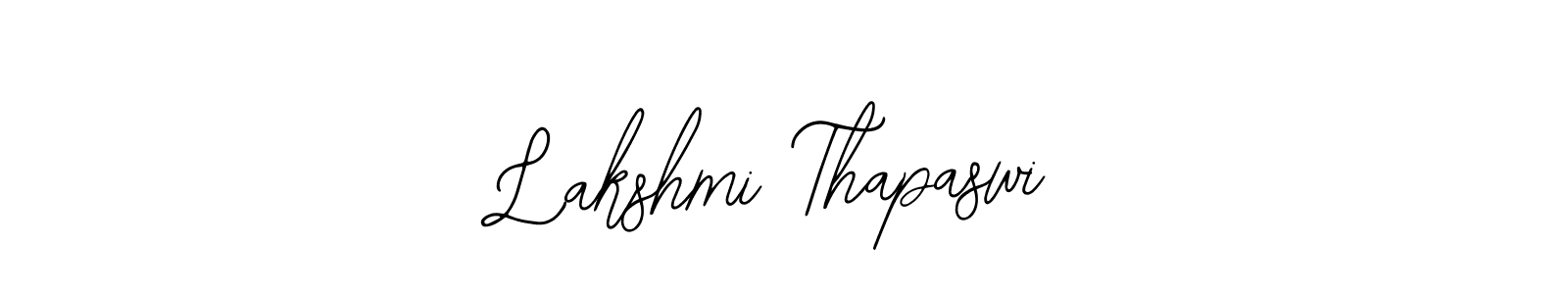 How to make Lakshmi Thapaswi name signature. Use Bearetta-2O07w style for creating short signs online. This is the latest handwritten sign. Lakshmi Thapaswi signature style 12 images and pictures png