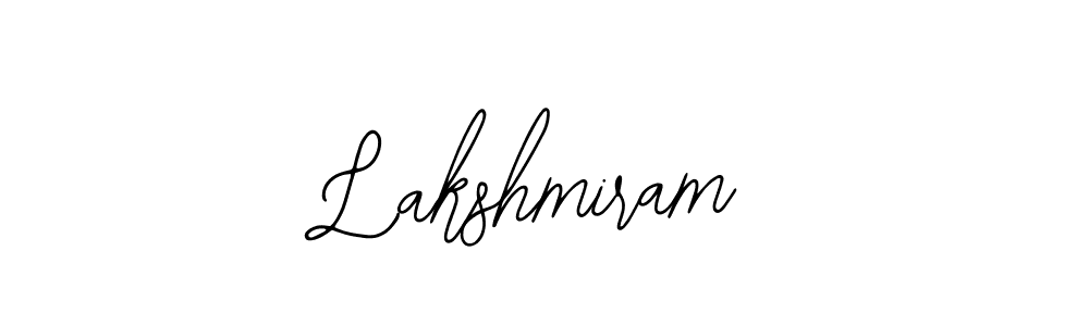 You should practise on your own different ways (Bearetta-2O07w) to write your name (Lakshmiram) in signature. don't let someone else do it for you. Lakshmiram signature style 12 images and pictures png