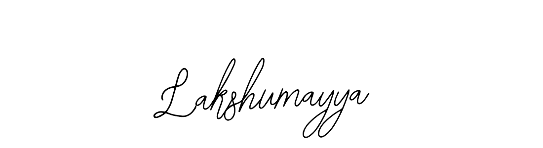 You should practise on your own different ways (Bearetta-2O07w) to write your name (Lakshumayya) in signature. don't let someone else do it for you. Lakshumayya signature style 12 images and pictures png