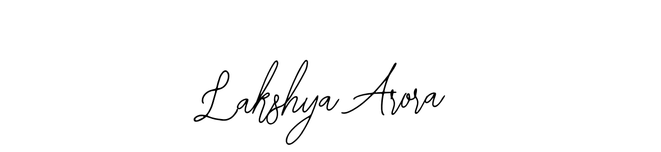 Make a beautiful signature design for name Lakshya Arora. With this signature (Bearetta-2O07w) style, you can create a handwritten signature for free. Lakshya Arora signature style 12 images and pictures png