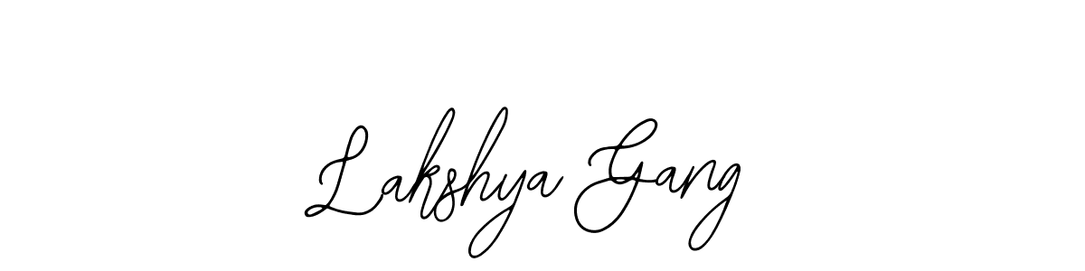 Bearetta-2O07w is a professional signature style that is perfect for those who want to add a touch of class to their signature. It is also a great choice for those who want to make their signature more unique. Get Lakshya Gang name to fancy signature for free. Lakshya Gang signature style 12 images and pictures png