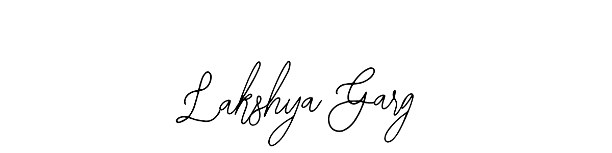 The best way (Bearetta-2O07w) to make a short signature is to pick only two or three words in your name. The name Lakshya Garg include a total of six letters. For converting this name. Lakshya Garg signature style 12 images and pictures png