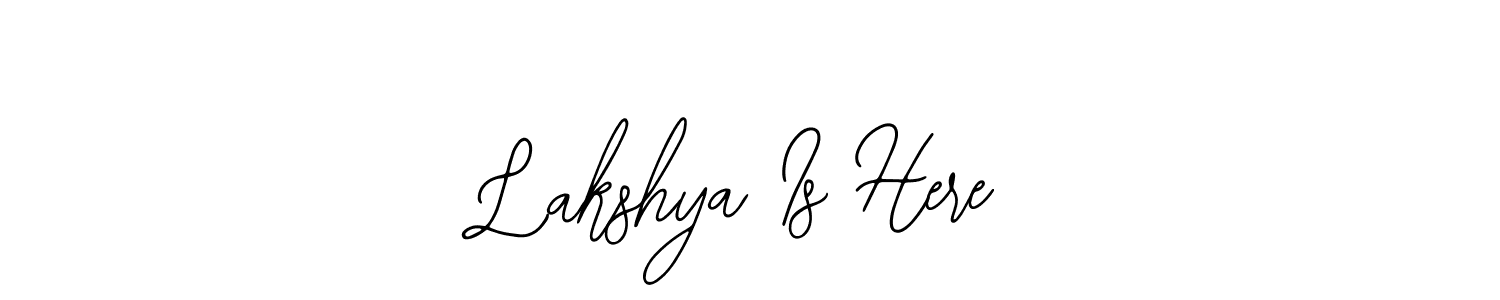 Create a beautiful signature design for name Lakshya Is Here. With this signature (Bearetta-2O07w) fonts, you can make a handwritten signature for free. Lakshya Is Here signature style 12 images and pictures png