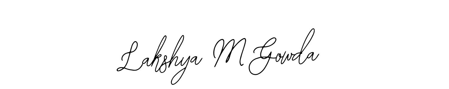 Create a beautiful signature design for name Lakshya M Gowda. With this signature (Bearetta-2O07w) fonts, you can make a handwritten signature for free. Lakshya M Gowda signature style 12 images and pictures png