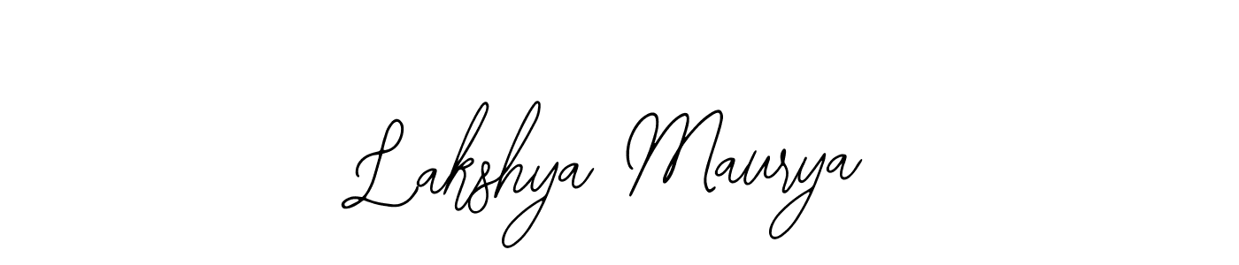 Bearetta-2O07w is a professional signature style that is perfect for those who want to add a touch of class to their signature. It is also a great choice for those who want to make their signature more unique. Get Lakshya Maurya name to fancy signature for free. Lakshya Maurya signature style 12 images and pictures png