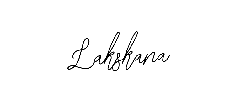 Use a signature maker to create a handwritten signature online. With this signature software, you can design (Bearetta-2O07w) your own signature for name Lakskana. Lakskana signature style 12 images and pictures png