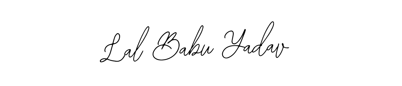 How to make Lal Babu Yadav name signature. Use Bearetta-2O07w style for creating short signs online. This is the latest handwritten sign. Lal Babu Yadav signature style 12 images and pictures png