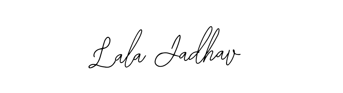 How to make Lala Jadhav name signature. Use Bearetta-2O07w style for creating short signs online. This is the latest handwritten sign. Lala Jadhav signature style 12 images and pictures png