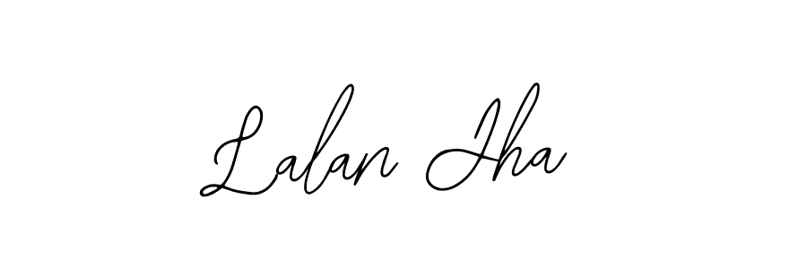 Use a signature maker to create a handwritten signature online. With this signature software, you can design (Bearetta-2O07w) your own signature for name Lalan Jha. Lalan Jha signature style 12 images and pictures png