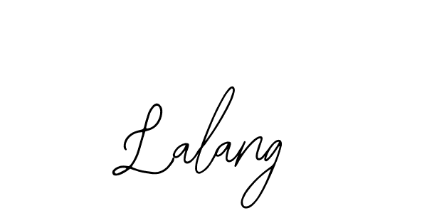 Use a signature maker to create a handwritten signature online. With this signature software, you can design (Bearetta-2O07w) your own signature for name Lalang. Lalang signature style 12 images and pictures png