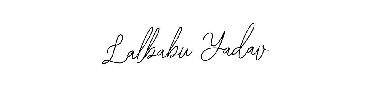 Bearetta-2O07w is a professional signature style that is perfect for those who want to add a touch of class to their signature. It is also a great choice for those who want to make their signature more unique. Get Lalbabu Yadav name to fancy signature for free. Lalbabu Yadav signature style 12 images and pictures png