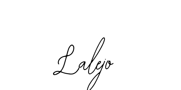 You should practise on your own different ways (Bearetta-2O07w) to write your name (Lalejo) in signature. don't let someone else do it for you. Lalejo signature style 12 images and pictures png