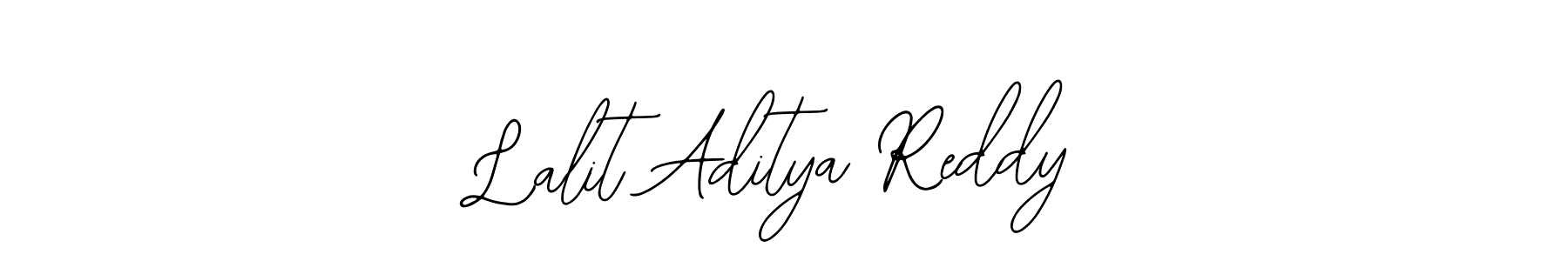 Make a short Lalit Aditya Reddy signature style. Manage your documents anywhere anytime using Bearetta-2O07w. Create and add eSignatures, submit forms, share and send files easily. Lalit Aditya Reddy signature style 12 images and pictures png