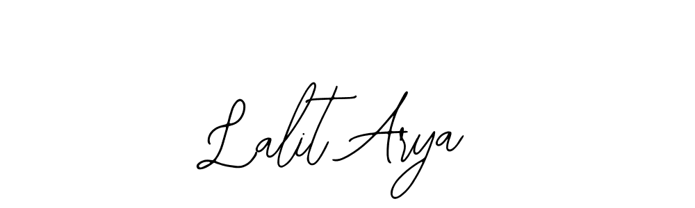 How to make Lalit Arya name signature. Use Bearetta-2O07w style for creating short signs online. This is the latest handwritten sign. Lalit Arya signature style 12 images and pictures png