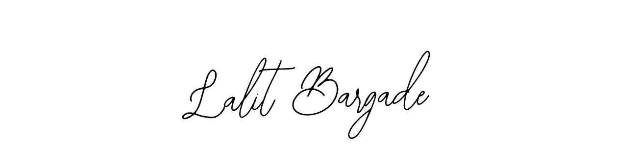 Design your own signature with our free online signature maker. With this signature software, you can create a handwritten (Bearetta-2O07w) signature for name Lalit Bargade. Lalit Bargade signature style 12 images and pictures png