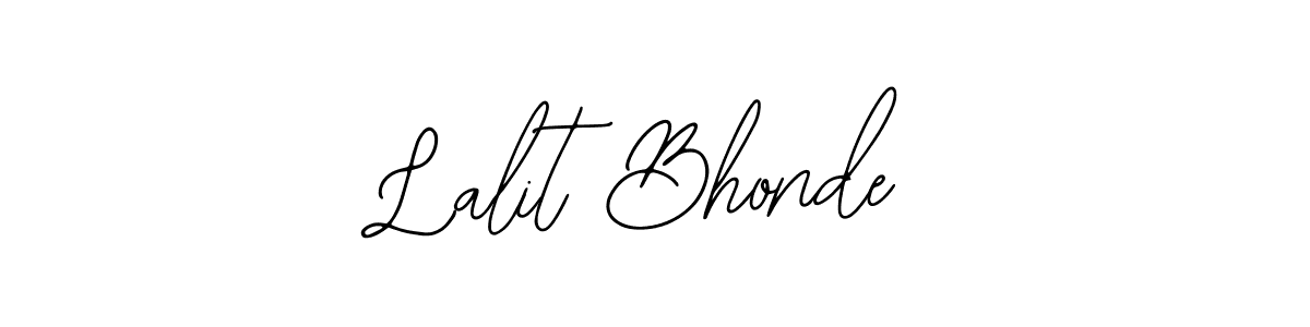 How to Draw Lalit Bhonde signature style? Bearetta-2O07w is a latest design signature styles for name Lalit Bhonde. Lalit Bhonde signature style 12 images and pictures png