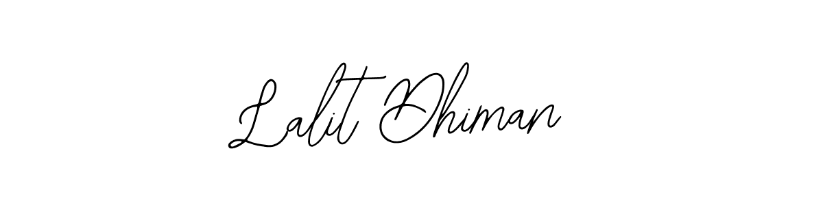 if you are searching for the best signature style for your name Lalit Dhiman. so please give up your signature search. here we have designed multiple signature styles  using Bearetta-2O07w. Lalit Dhiman signature style 12 images and pictures png