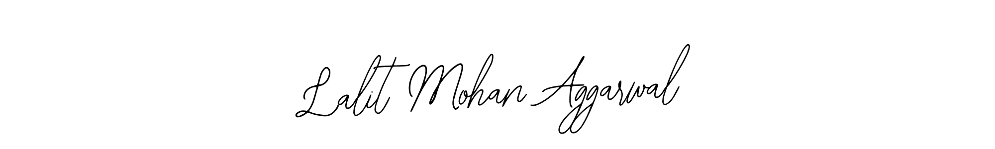 You should practise on your own different ways (Bearetta-2O07w) to write your name (Lalit Mohan Aggarwal) in signature. don't let someone else do it for you. Lalit Mohan Aggarwal signature style 12 images and pictures png