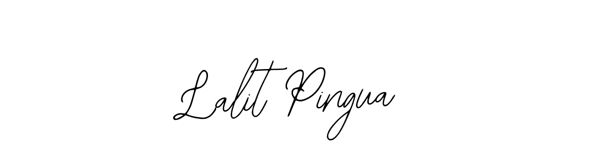 How to make Lalit Pingua name signature. Use Bearetta-2O07w style for creating short signs online. This is the latest handwritten sign. Lalit Pingua signature style 12 images and pictures png