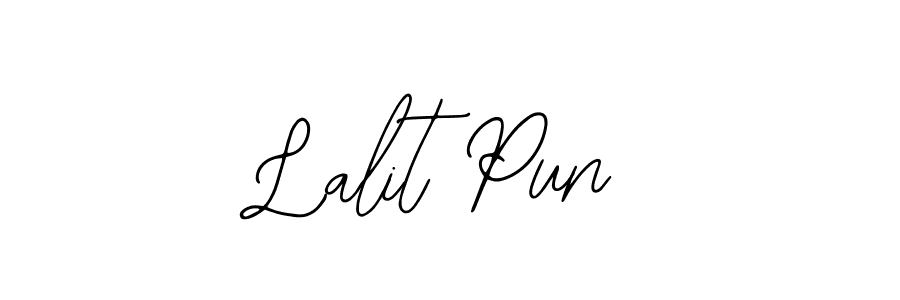 Also we have Lalit Pun name is the best signature style. Create professional handwritten signature collection using Bearetta-2O07w autograph style. Lalit Pun signature style 12 images and pictures png