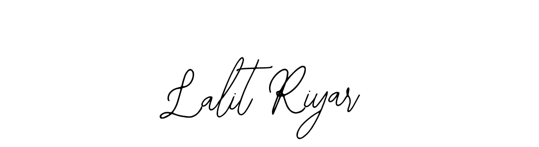 How to make Lalit Riyar name signature. Use Bearetta-2O07w style for creating short signs online. This is the latest handwritten sign. Lalit Riyar signature style 12 images and pictures png