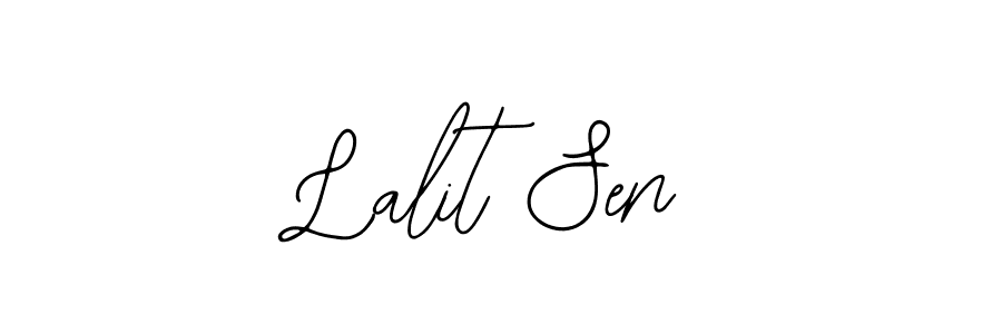 You should practise on your own different ways (Bearetta-2O07w) to write your name (Lalit Sen) in signature. don't let someone else do it for you. Lalit Sen signature style 12 images and pictures png