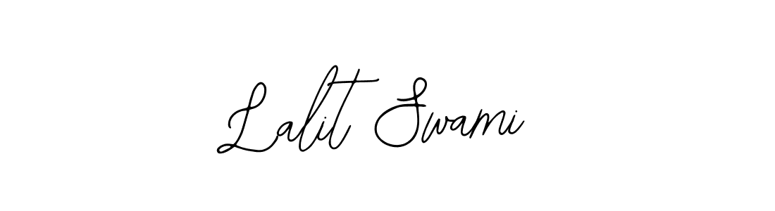 How to make Lalit Swami name signature. Use Bearetta-2O07w style for creating short signs online. This is the latest handwritten sign. Lalit Swami signature style 12 images and pictures png