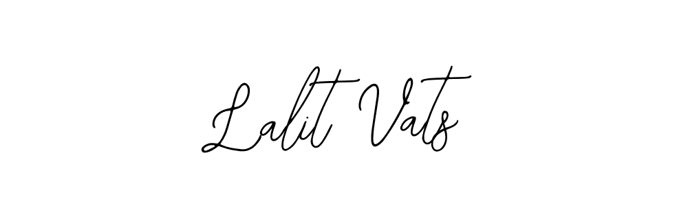 You should practise on your own different ways (Bearetta-2O07w) to write your name (Lalit Vats) in signature. don't let someone else do it for you. Lalit Vats signature style 12 images and pictures png