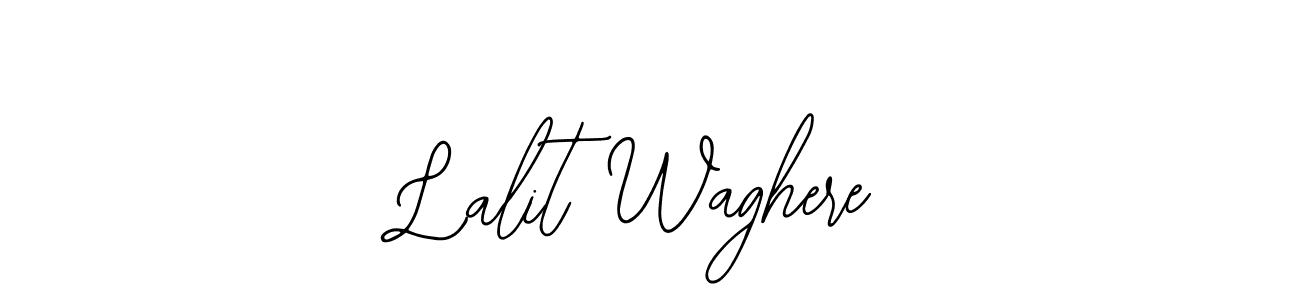 How to make Lalit Waghere name signature. Use Bearetta-2O07w style for creating short signs online. This is the latest handwritten sign. Lalit Waghere signature style 12 images and pictures png