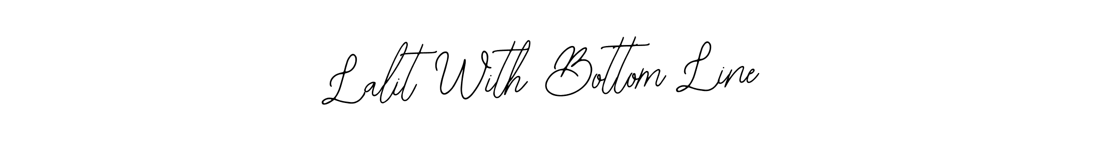 Also You can easily find your signature by using the search form. We will create Lalit With Bottom Line name handwritten signature images for you free of cost using Bearetta-2O07w sign style. Lalit With Bottom Line signature style 12 images and pictures png