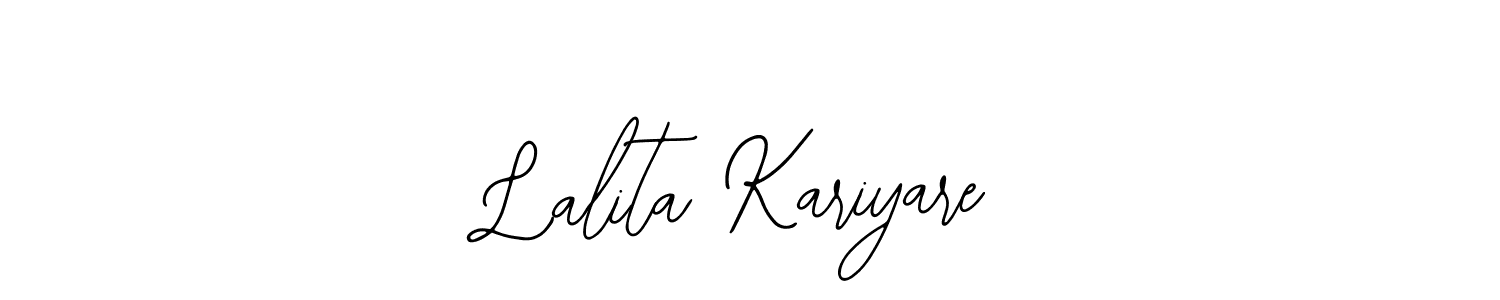How to make Lalita Kariyare name signature. Use Bearetta-2O07w style for creating short signs online. This is the latest handwritten sign. Lalita Kariyare signature style 12 images and pictures png