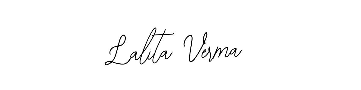 How to make Lalita Verma name signature. Use Bearetta-2O07w style for creating short signs online. This is the latest handwritten sign. Lalita Verma signature style 12 images and pictures png