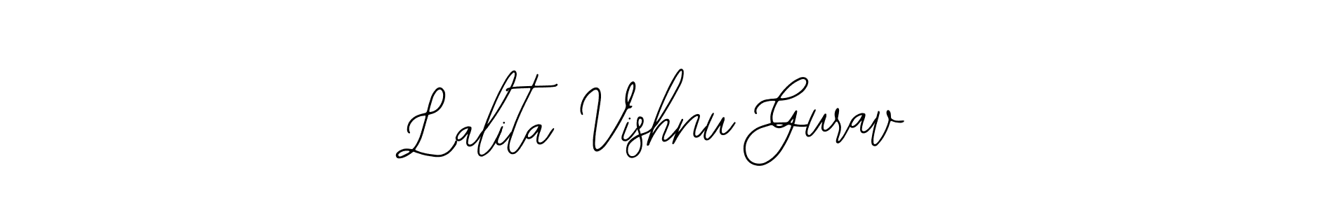 Use a signature maker to create a handwritten signature online. With this signature software, you can design (Bearetta-2O07w) your own signature for name Lalita Vishnu Gurav. Lalita Vishnu Gurav signature style 12 images and pictures png