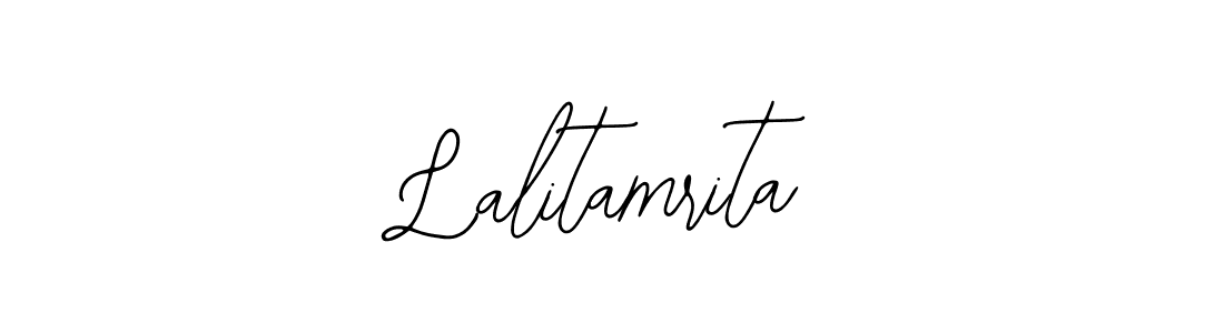 How to Draw Lalitamrita signature style? Bearetta-2O07w is a latest design signature styles for name Lalitamrita. Lalitamrita signature style 12 images and pictures png