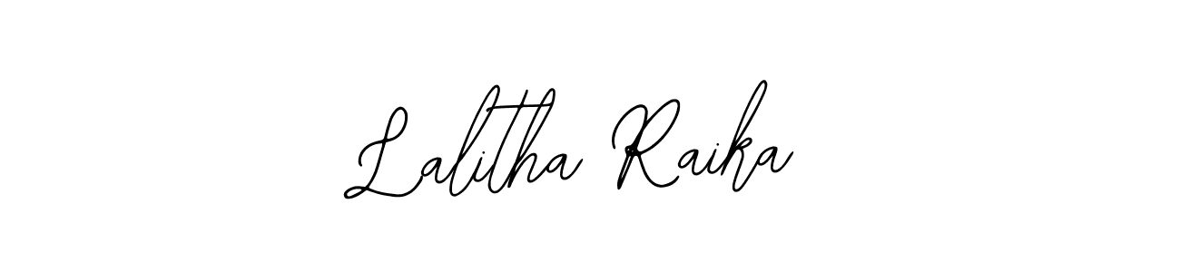 Design your own signature with our free online signature maker. With this signature software, you can create a handwritten (Bearetta-2O07w) signature for name Lalitha Raika. Lalitha Raika signature style 12 images and pictures png