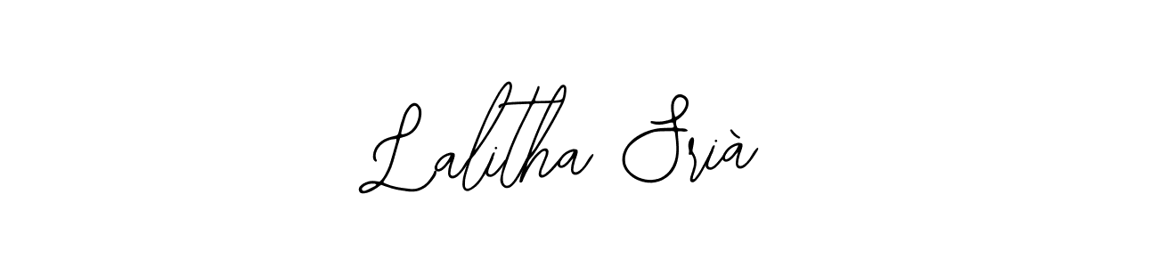 Lalitha Srià stylish signature style. Best Handwritten Sign (Bearetta-2O07w) for my name. Handwritten Signature Collection Ideas for my name Lalitha Srià. Lalitha Srià signature style 12 images and pictures png