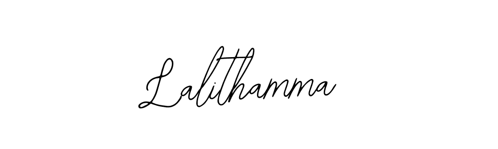 How to make Lalithamma name signature. Use Bearetta-2O07w style for creating short signs online. This is the latest handwritten sign. Lalithamma signature style 12 images and pictures png