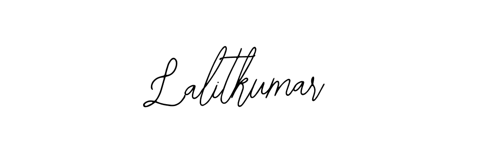 You should practise on your own different ways (Bearetta-2O07w) to write your name (Lalitkumar) in signature. don't let someone else do it for you. Lalitkumar signature style 12 images and pictures png