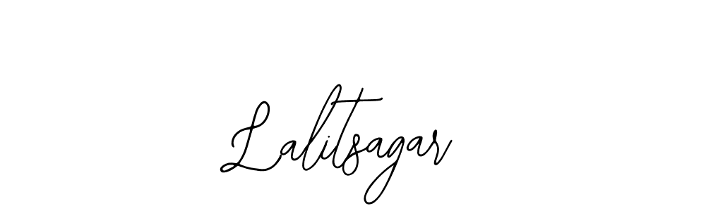 Use a signature maker to create a handwritten signature online. With this signature software, you can design (Bearetta-2O07w) your own signature for name Lalitsagar. Lalitsagar signature style 12 images and pictures png