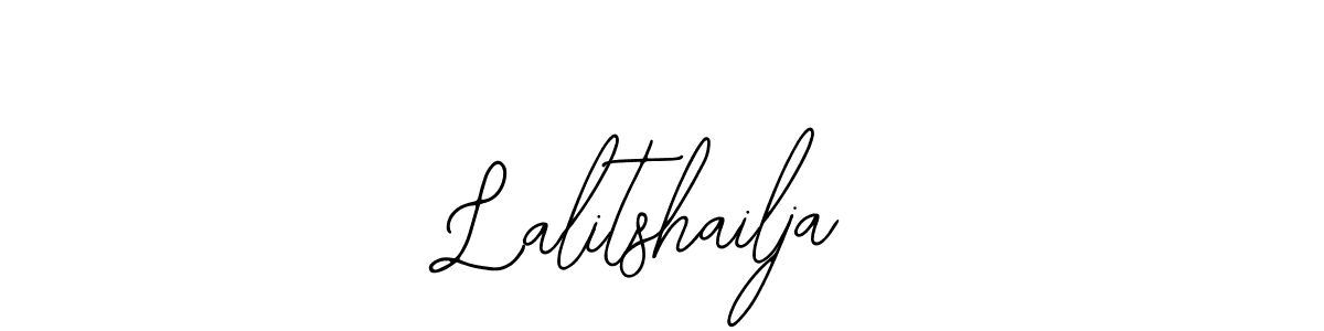 Use a signature maker to create a handwritten signature online. With this signature software, you can design (Bearetta-2O07w) your own signature for name Lalitshailja. Lalitshailja signature style 12 images and pictures png