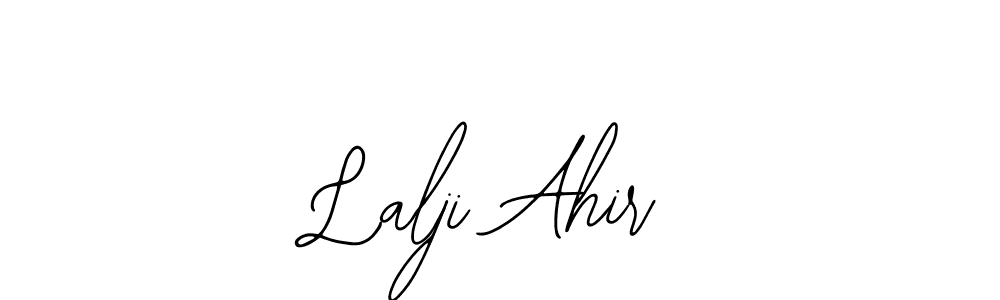 How to make Lalji Ahir name signature. Use Bearetta-2O07w style for creating short signs online. This is the latest handwritten sign. Lalji Ahir signature style 12 images and pictures png