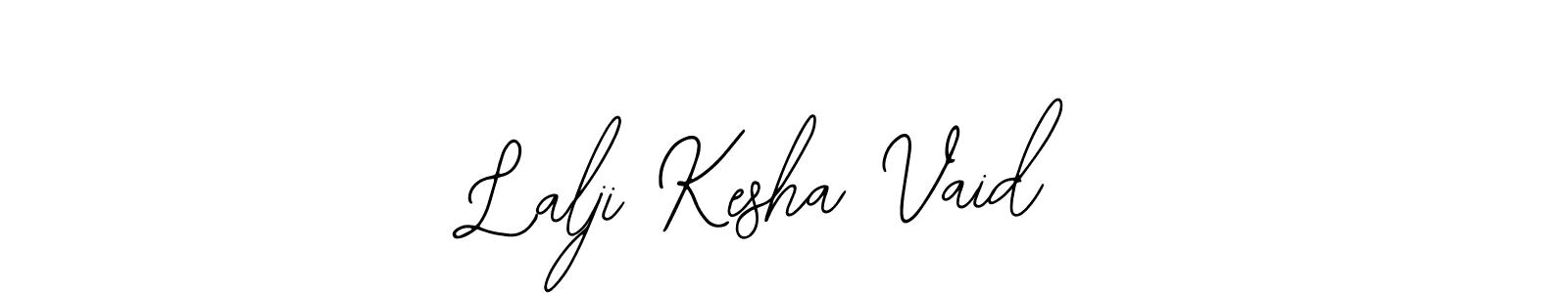 The best way (Bearetta-2O07w) to make a short signature is to pick only two or three words in your name. The name Lalji Kesha Vaid include a total of six letters. For converting this name. Lalji Kesha Vaid signature style 12 images and pictures png