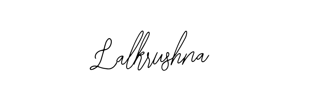 Use a signature maker to create a handwritten signature online. With this signature software, you can design (Bearetta-2O07w) your own signature for name Lalkrushna. Lalkrushna signature style 12 images and pictures png