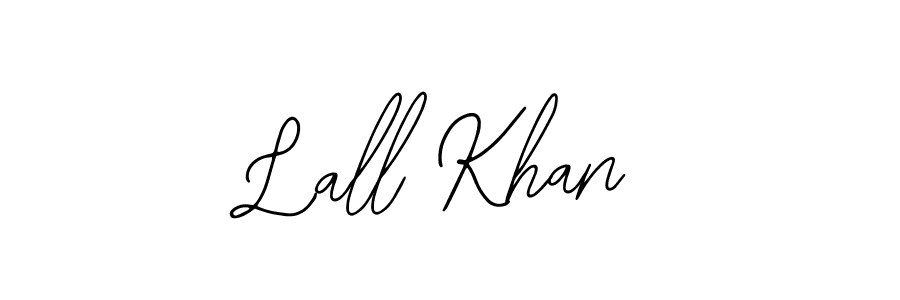 Design your own signature with our free online signature maker. With this signature software, you can create a handwritten (Bearetta-2O07w) signature for name Lall Khan. Lall Khan signature style 12 images and pictures png