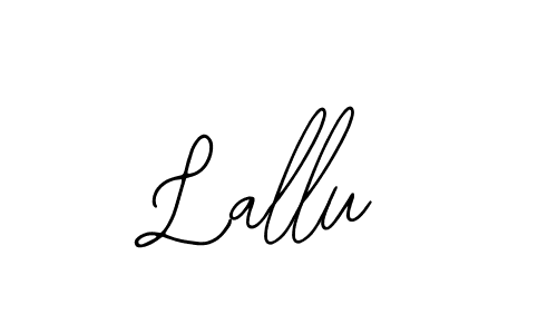 You should practise on your own different ways (Bearetta-2O07w) to write your name (Lallu) in signature. don't let someone else do it for you. Lallu signature style 12 images and pictures png