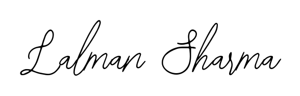 You should practise on your own different ways (Bearetta-2O07w) to write your name (Lalman Sharma) in signature. Don't let someone else do it for you. Lalman Sharma signature style 12 images and pictures png