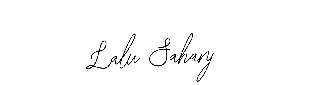 if you are searching for the best signature style for your name Lalu Sahanj. so please give up your signature search. here we have designed multiple signature styles  using Bearetta-2O07w. Lalu Sahanj signature style 12 images and pictures png