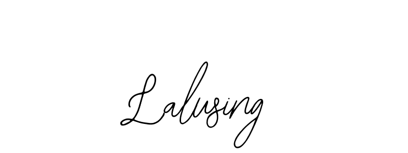 You should practise on your own different ways (Bearetta-2O07w) to write your name (Lalusing) in signature. don't let someone else do it for you. Lalusing signature style 12 images and pictures png