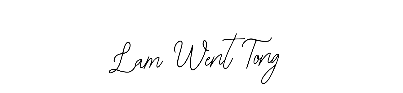 The best way (Bearetta-2O07w) to make a short signature is to pick only two or three words in your name. The name Lam Went Tong include a total of six letters. For converting this name. Lam Went Tong signature style 12 images and pictures png