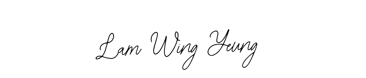 Also You can easily find your signature by using the search form. We will create Lam Wing Yeung name handwritten signature images for you free of cost using Bearetta-2O07w sign style. Lam Wing Yeung signature style 12 images and pictures png